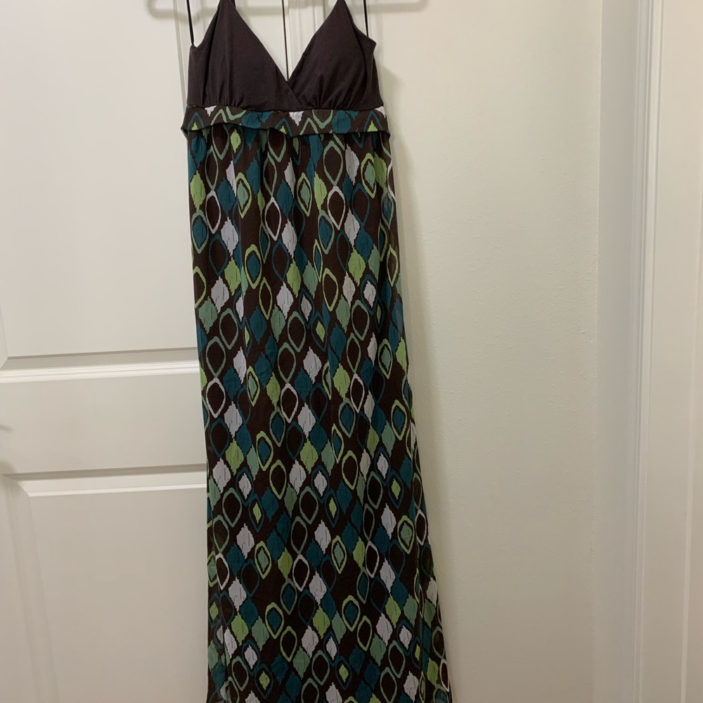 Charlotte Russe; adjustable spaghetti strap w/ bra cup padding Maxi dress medium